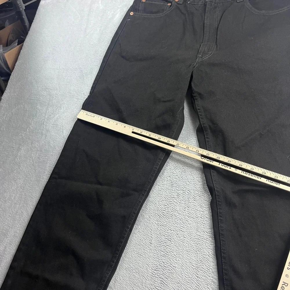 Levis 550 Relaxed Fit Black Jeans Mens 36x34‎ NWT Tapered Leg Denim Pants